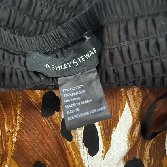 Ashley Stewart Strapless Sexy Brown White Black Dress Size… - Picture 5 of 5